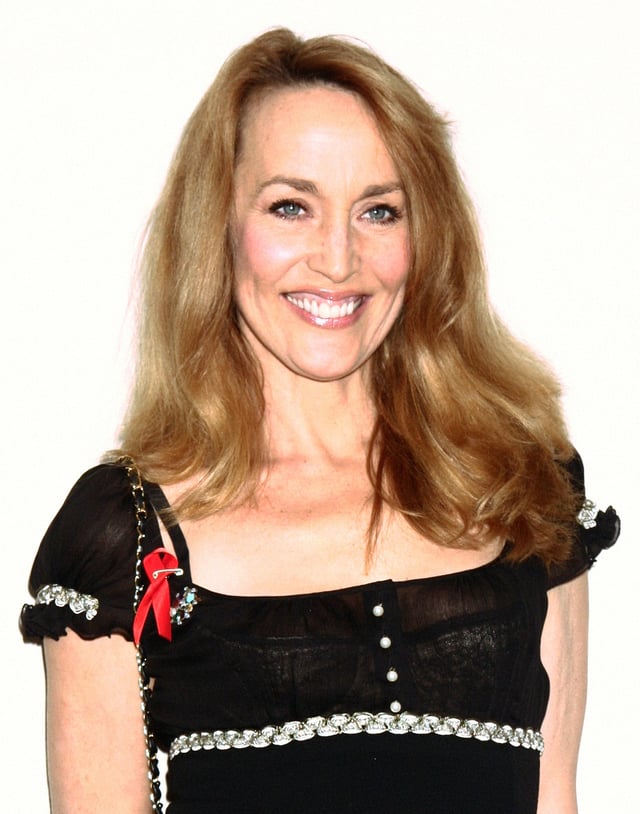Model Jerry Hall, Jagger's partner from 1977 to 1999; unofficially married from 1990 to 1999.