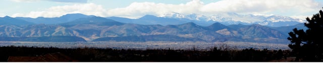 The Front Range of the Rocky Mountains near Denver, Colorado