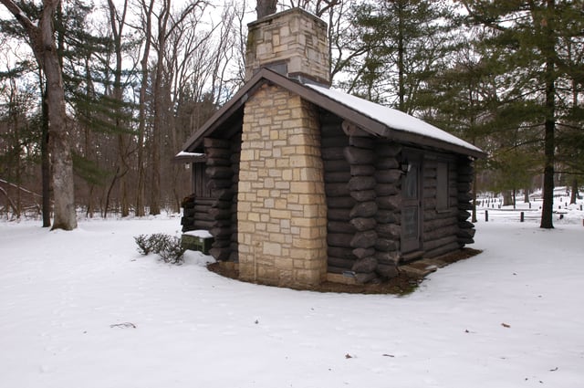The lodge and cabins at White Pines Forest State Park, in Illinois, are part of a multiple property submission.