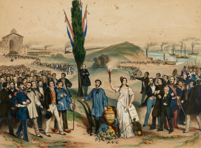 The establishment of universal male suffrage in France in 1848 was an important milestone in the history of democracy.