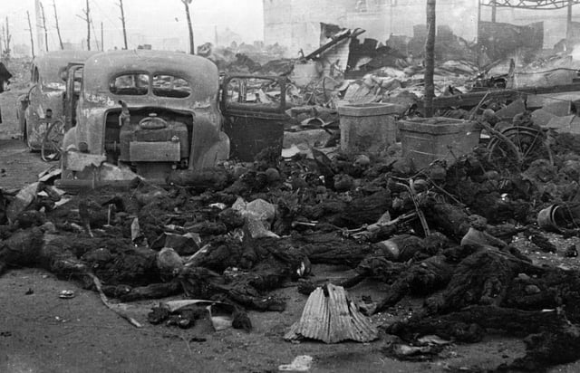 The firebombing of Tokyo, codenamed Operation Meetinghouse, killed an estimated 100,000 people, March 1945