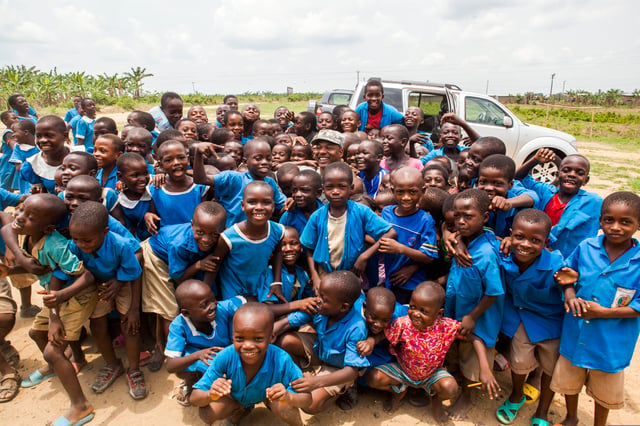 School children in Cameroon.