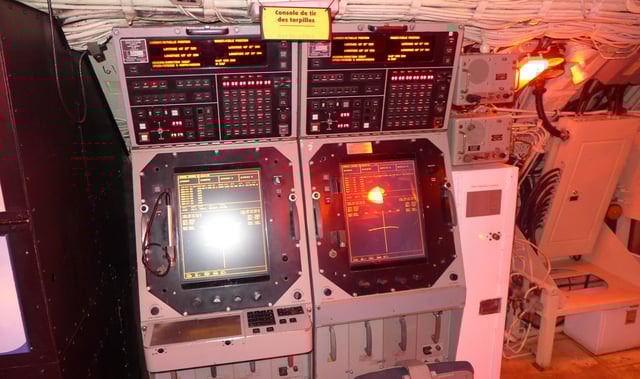 Torpedo fire control consoles aboard HMCS Onondaga