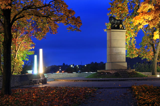 Swedish Lion Monument in Narva