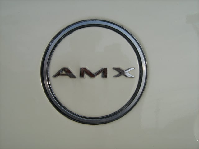 1968 and 1969 C-pillar AMX emblem