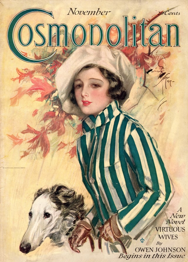 November 1917 issue of Cosmopolitan, cover by Harrison Fisher