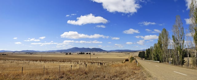 Fields outside Benambra, Victoria, Australia suffering from drought conditions.