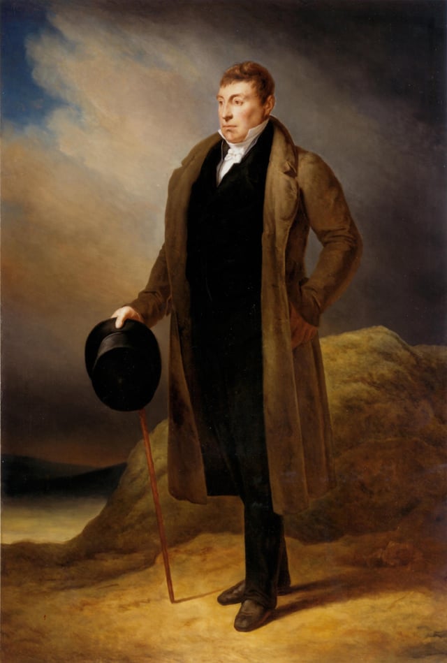 Lafayette in 1824 portrait by Scheffer, hanging in U.S.