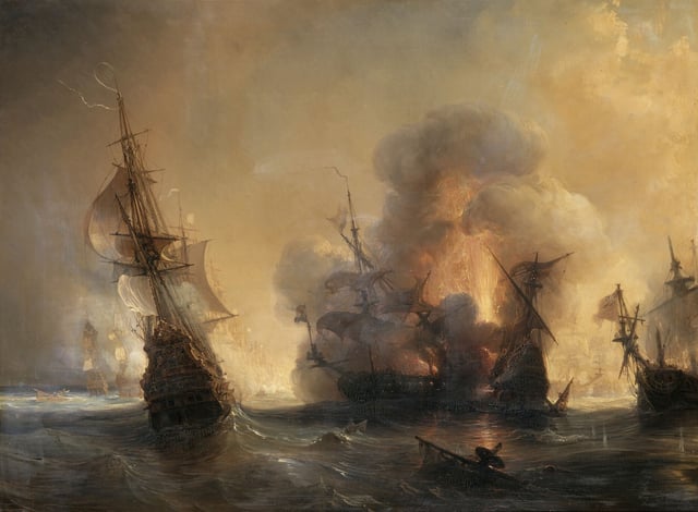 The Battle of Lagos June 1693; French victory and the capture of the Smyrna convoy was the most significant English mercantile loss of the war.