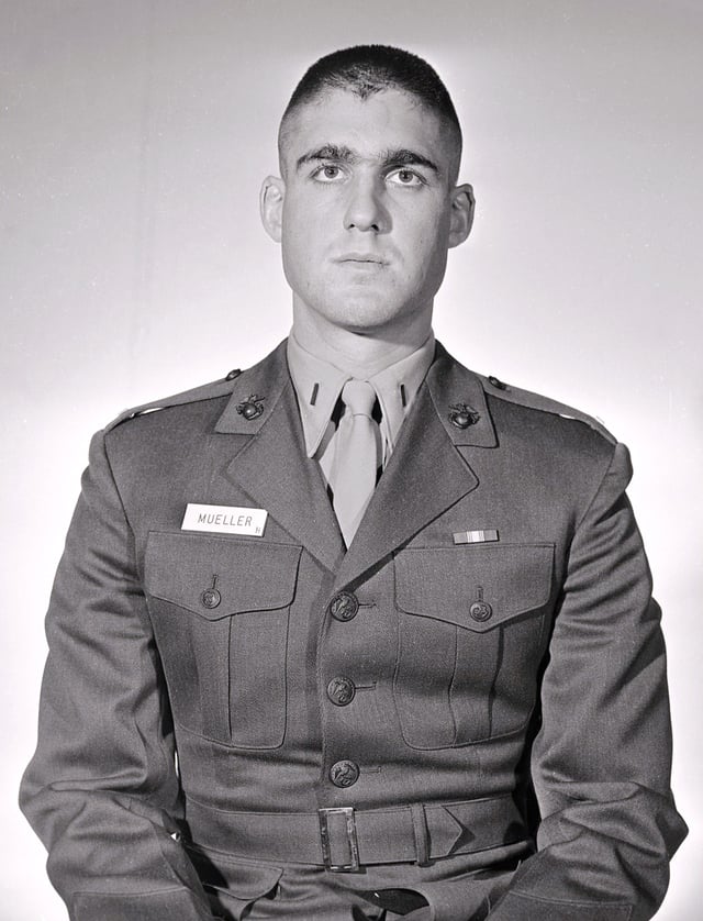 Mueller as a Marine lieutenant