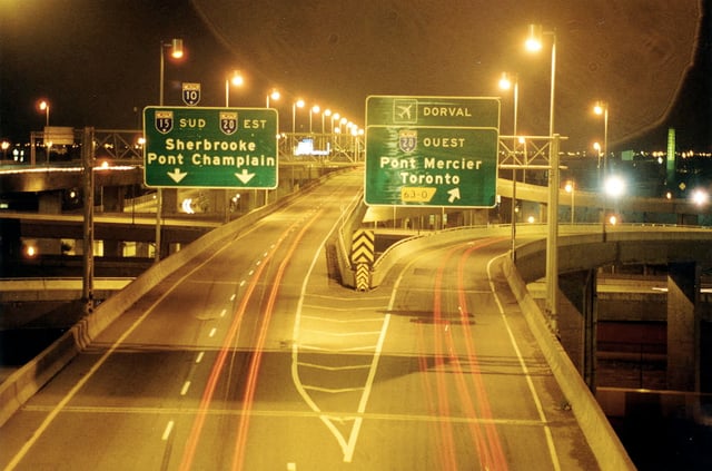 Montreal serves as a hub for Quebec's autoroute system of controlled-access highways.