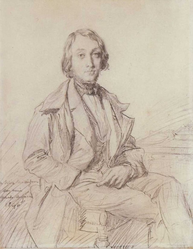 Théodore Chassériau, Portrait of Jean-Gaspard-Félix Larcher Ravaisson-Mollien