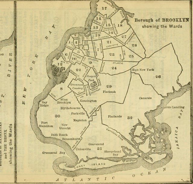 Borough of Brooklyn wards, 1900
