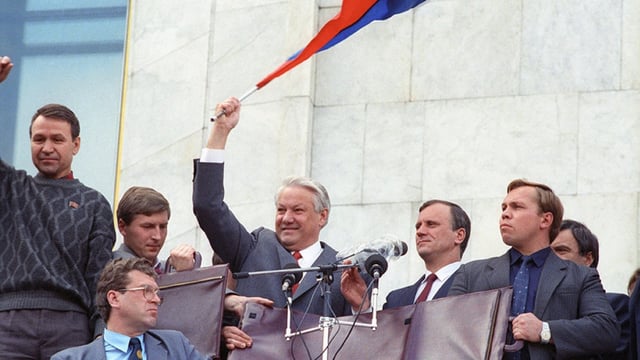 Yeltsin on 22 August 1991