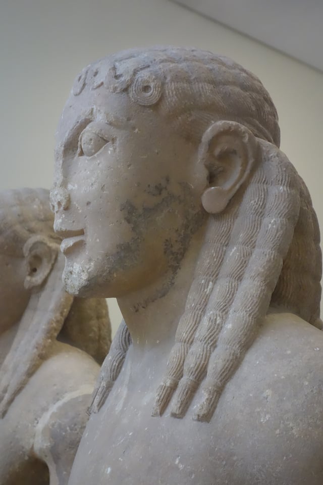 Over half of surviving Ancient Greek kouroi sculptures (from c. 615 – 485 BC) are found wearing dreadlocks.