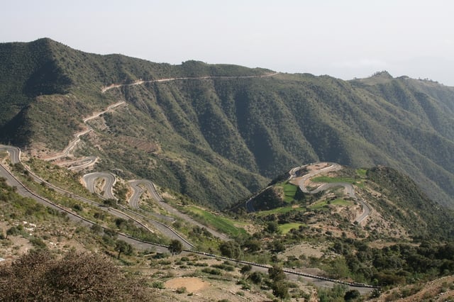 Eritrea mountain road