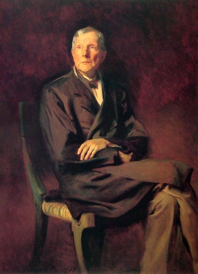 John D. Rockefeller's painting by John Singer Sargent in 1917