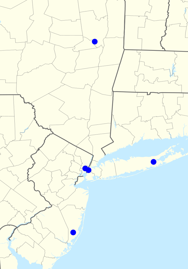 Map of radio affiliates