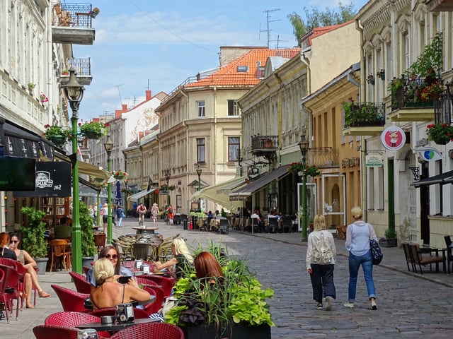 Cafés in the Kaunas Old Town
