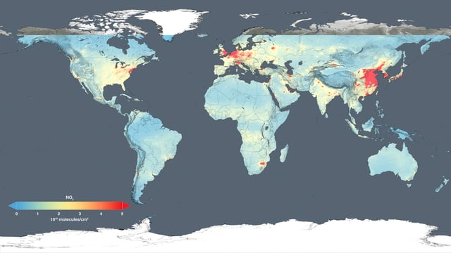 Nitrogen dioxide 2014 – global air quality levels(released 14 December 2015).