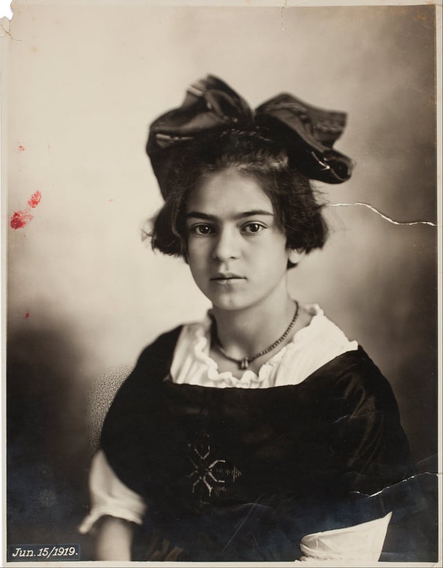Kahlo in June 15, 1919 at age 11