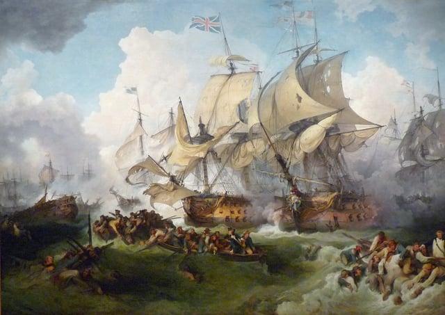 The Glorious First of June by Philip James de Loutherbourg (1795)