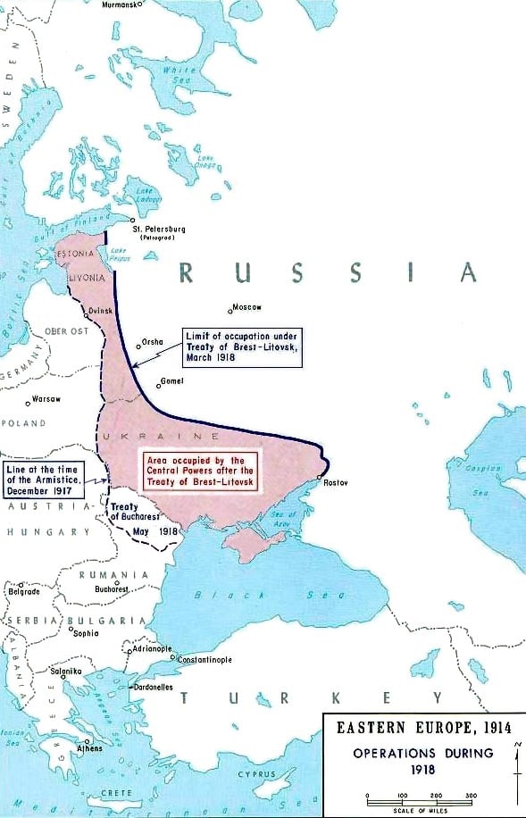 Territory lost under the Treaty of Brest-Litovsk