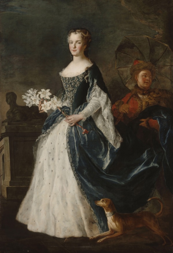 Maria Leszczyńska in 1730, by Alexis Simon Belle.
