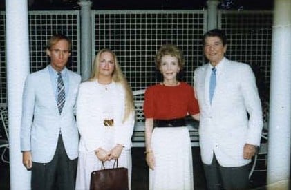 Roger Stone and his then-wife Ann Stone with President Ronald Reagan and First Lady Nancy Reagan in 1984
