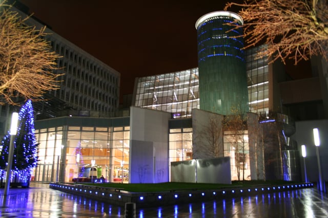 The Saltire Centre at Glasgow Caledonian University, one of the busiest university libraries in the UK