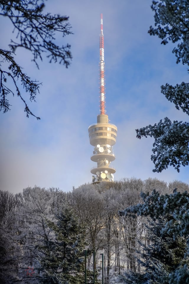 Sljeme, a peak of the Medvednica mountain