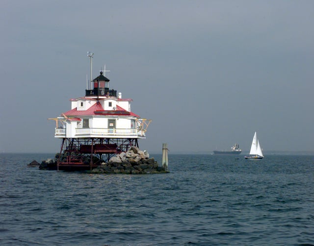The Thomas Point Shoal Light in Maryland