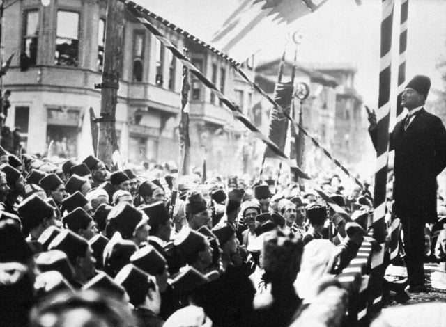 In 1924, during his speech in Bursa
