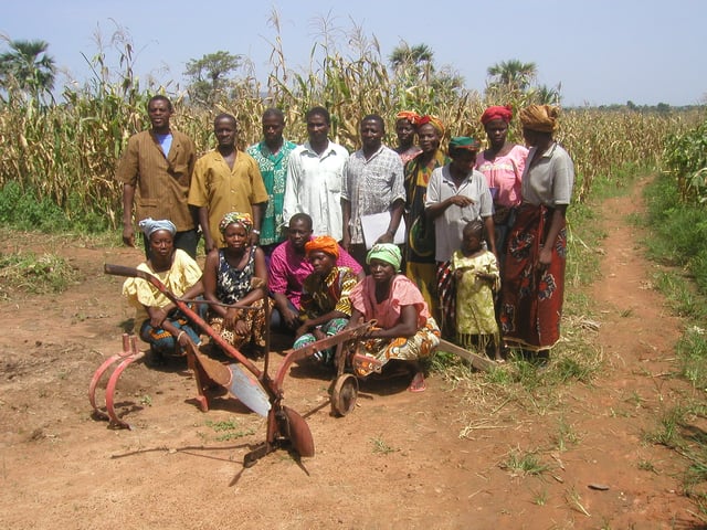 A group of farmers in Tarfila, Burkina Faso.
