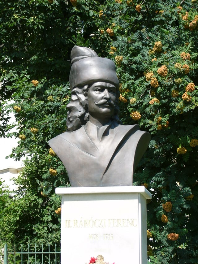 Statue of Rákóczi in Miskolc