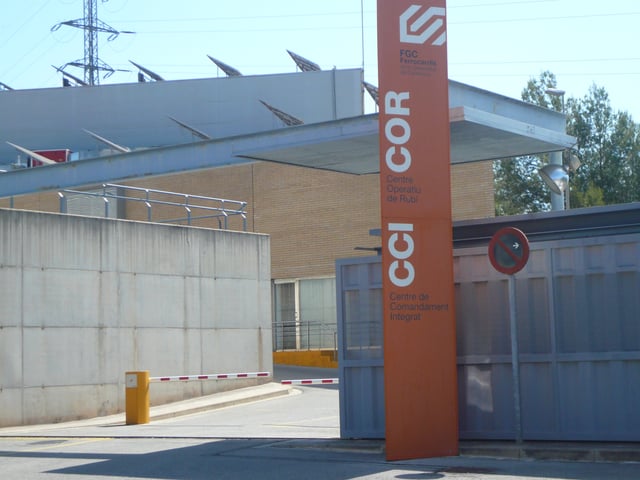 Entrance to Rubí Operations Center.