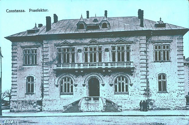 Constanța Prefecture (nowadays the Constanța Military Circle) damaged during city's occupation by the Central Powers (1916–1918)