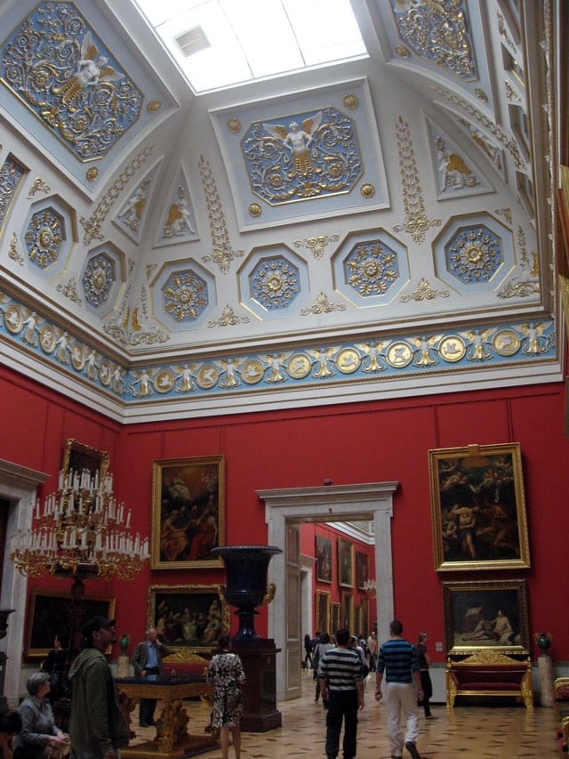 The Small Italian Skylight Room in the Hermitage Museum.