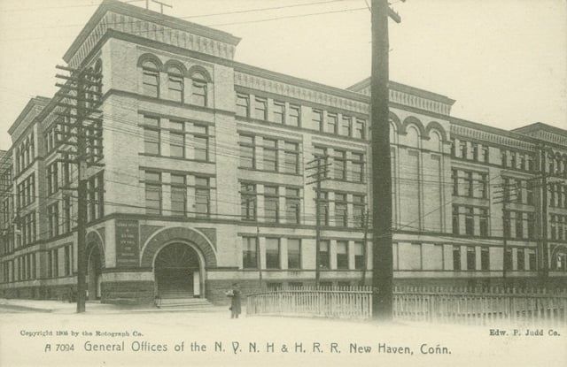 General offices of the company, New Haven, about 1905