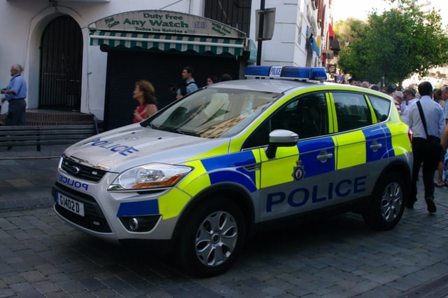Royal Gibraltar Police car, 2012