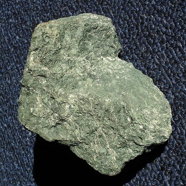 Sample of serpentinite from the Golden Gate National Recreation Area, California, United States