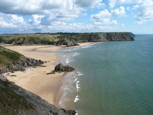 Tor Bay and Three Cliffs Bay, Gower, Swansea