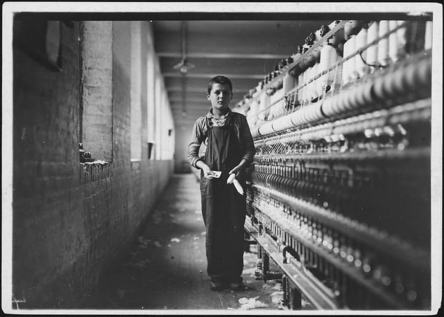 Child laborer in Chicopee, 1911. Photo by Lewis Hine.