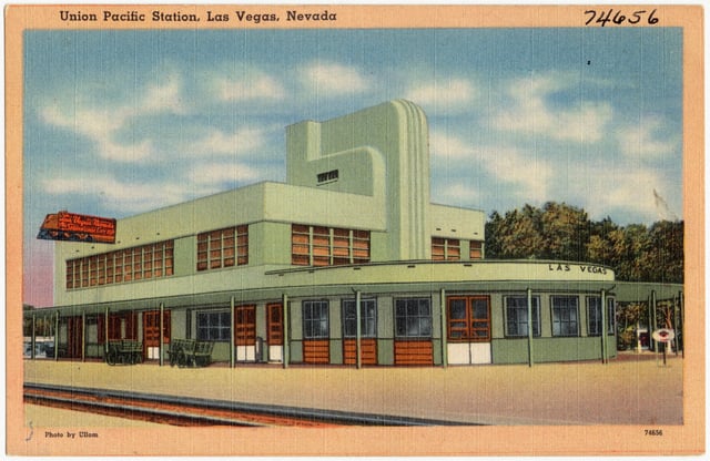 Union Pacific Station, Las Vegas, ca. 1940