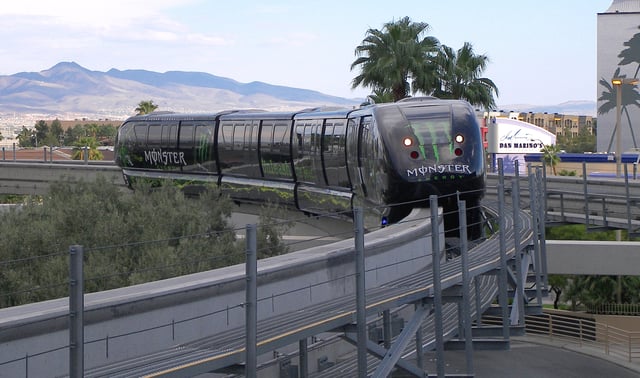 Monster advertising on the Las Vegas Monorail (2007)