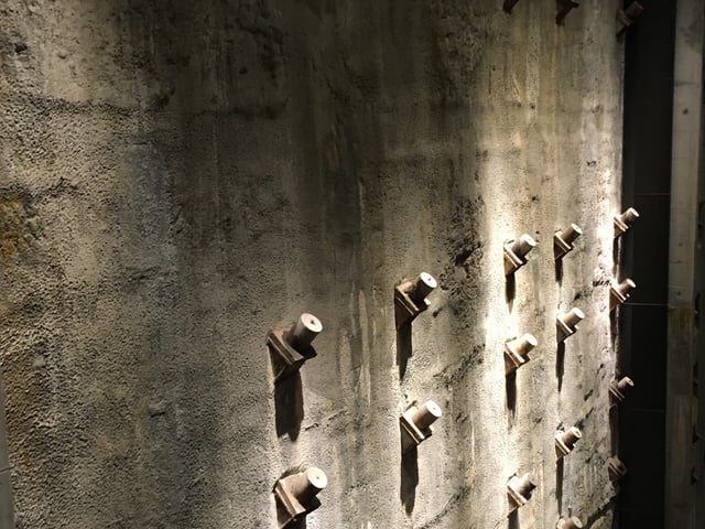 A surviving portion of the wall from the Twin Towers