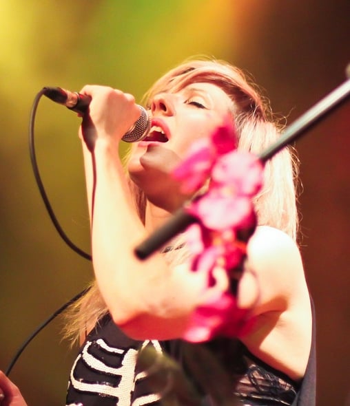 Goulding performing live at The Venue in Vancouver, April 2011