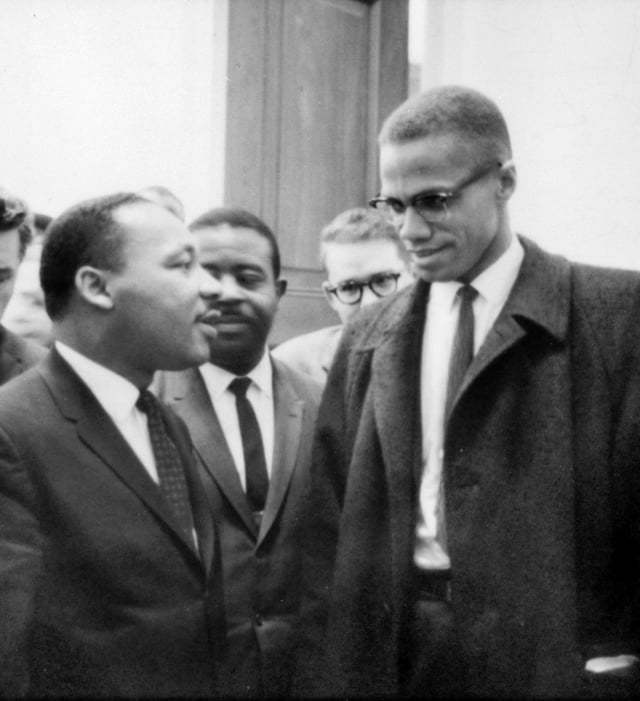Malcolm X meets with Martin Luther King Jr., March 26, 1964