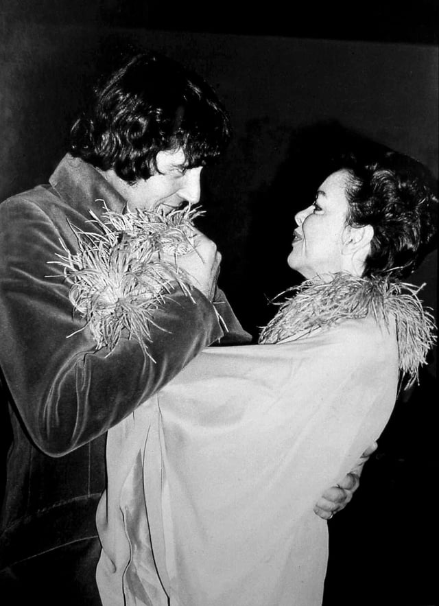 Mickey Deans and Garland at their London wedding in March 1969, three months before her death