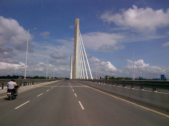 Nyerere Bridge in Kigamboni, Dar es Salaam, is Tanzania's (and East Africa's) only suspension bridge.